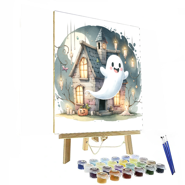 Giggling Ghost - DIY Painting By Numbers Kit