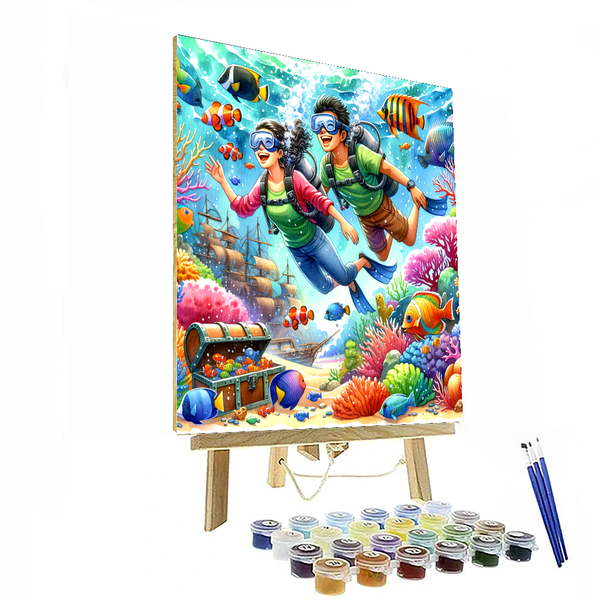 Cheerful Ocean Explorers - DIY Painting By Numbers Kit