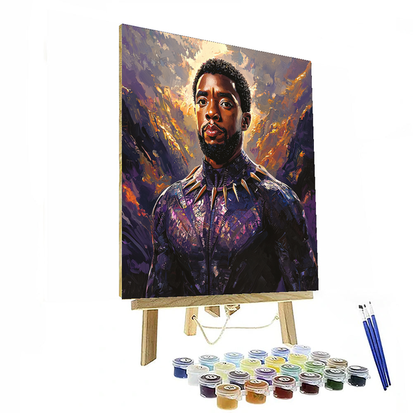 Chadwick Boseman: Wakanda's Heroic Legacy - DIY Painting By Numbers Kit