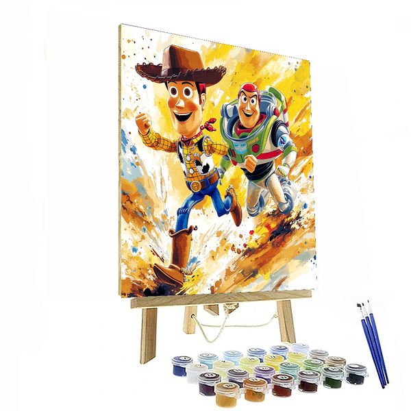 Toy Story Woody's Roundup – Malen nach Zahlen-Set zum Selbermachen, inspiriert von Disney