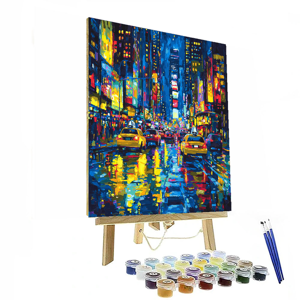 Wassily Kandinsky Inspired Vibrant City Lights - DIY Painting By Numbers Kit