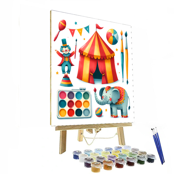 Circus Fun Day - DIY Painting By Numbers Kit