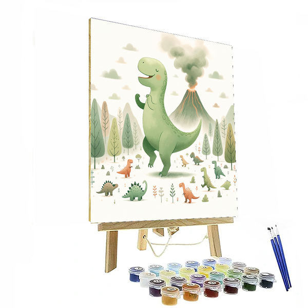 Dancing Dinosaur - DIY Painting By Numbers Kit