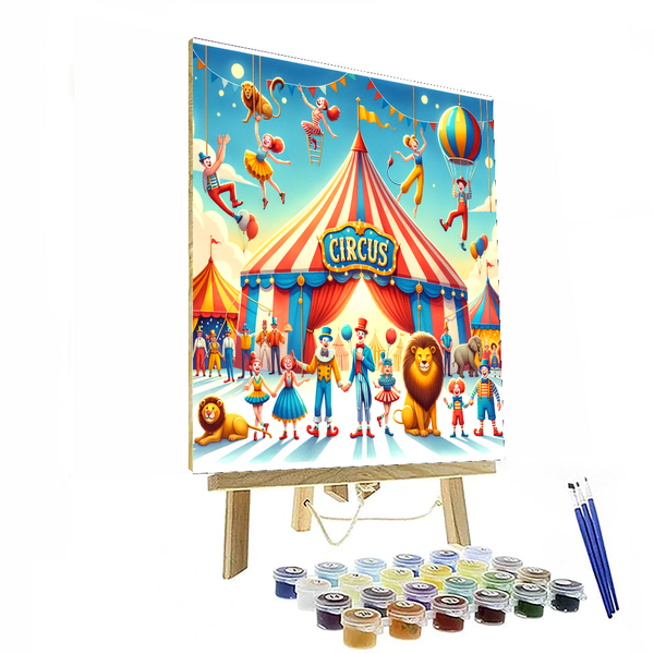 Happy Circus - DIY Painting By Numbers Kit