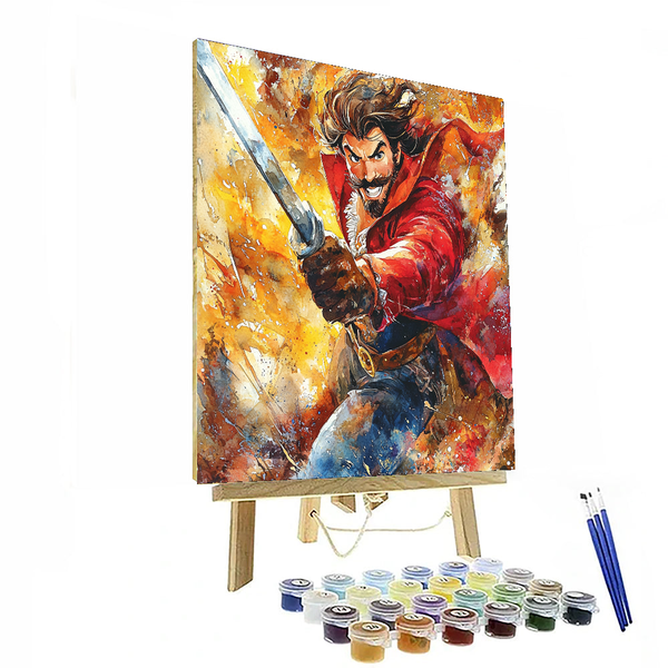 Gaston’s Bold Adventure - Disney Inspired DIY Painting By Numbers Kit