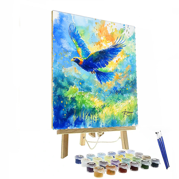 Zazu's Royal Guidance - Disney Inspired DIY Painting By Numbers Kit