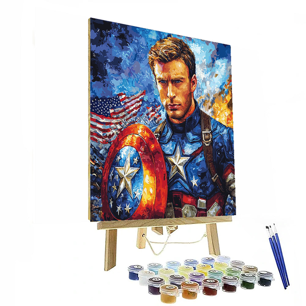 Chris Evans: The Heartbeat of Captain America - DIY Painting By Numbers Kit