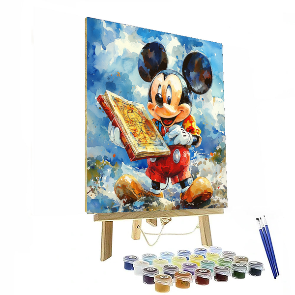 Mickey Mouse Adventure Journal - Disney Inspired DIY Painting By Numbers Kit