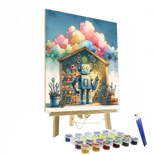 Robot Builder Workshop - DIY Painting By Numbers Kit