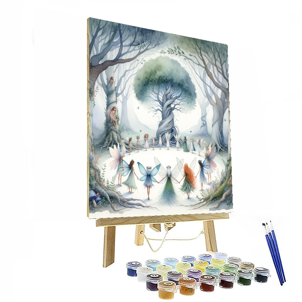 Enchanted Forest Fairy Circle - DIY Painting By Numbers Kit