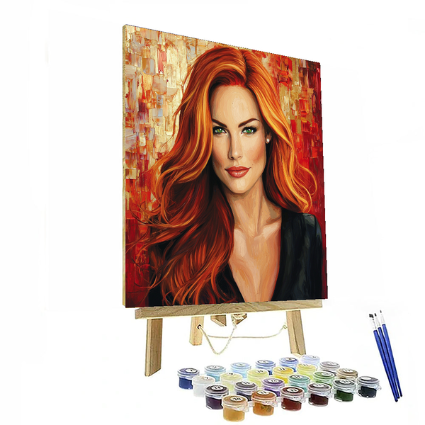 Jessica Chastain: The Radiance of Redhead Resilience - DIY Painting By Numbers Kit