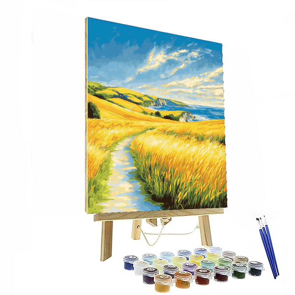 Monet Inspired Golden Fields - DIY Painting By Numbers Kit