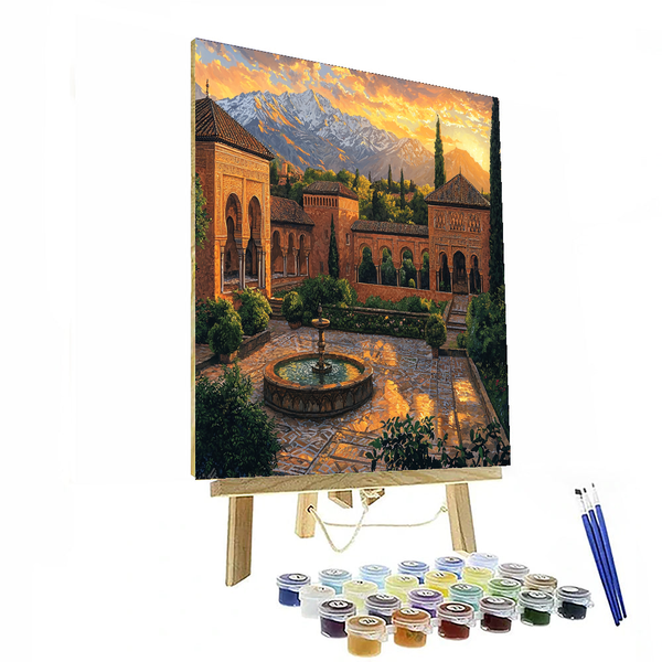 Alhambra - Granada, Spain - DIY Painting By Numbers Kit