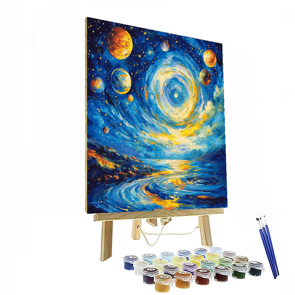 Vincent van Gogh Inspired Celestial Whirls - DIY Painting By Numbers Kit