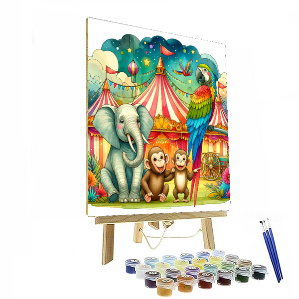 Charming Circus Adventure - DIY Painting By Numbers Kit