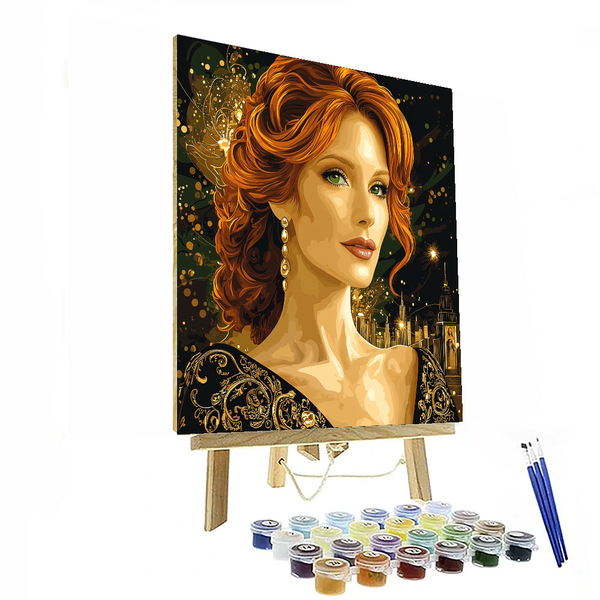 Jessica Chastain: A Strong Spirit in a World of Shadows - DIY Painting By Numbers Kit