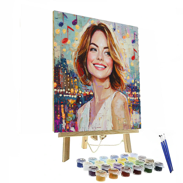 Emma Stone: A Dance with Stardom and La La Land - DIY Painting By Numbers Kit