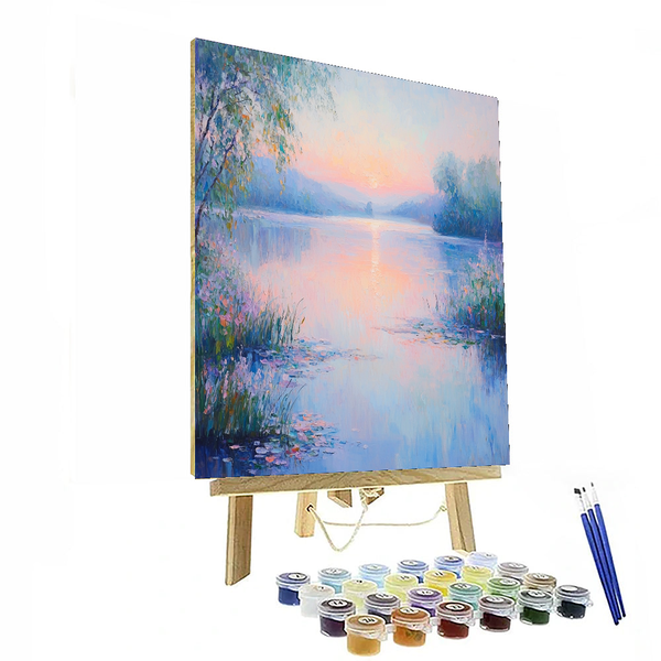 Claude Monet Inspired Tranquil Dawn - DIY Painting By Numbers Kit