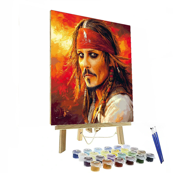 Johnny Depp: The Enigmatic Depths of Hollywood - DIY Painting By Numbers Kit