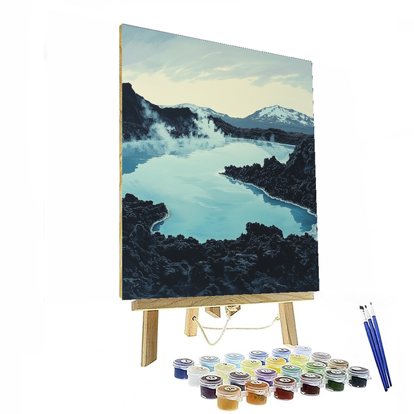 Blue Lagoon - Iceland - DIY Painting By Numbers Kit