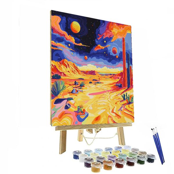 Dali Inspired Surreal Desert Dreams - DIY Painting By Numbers Kit