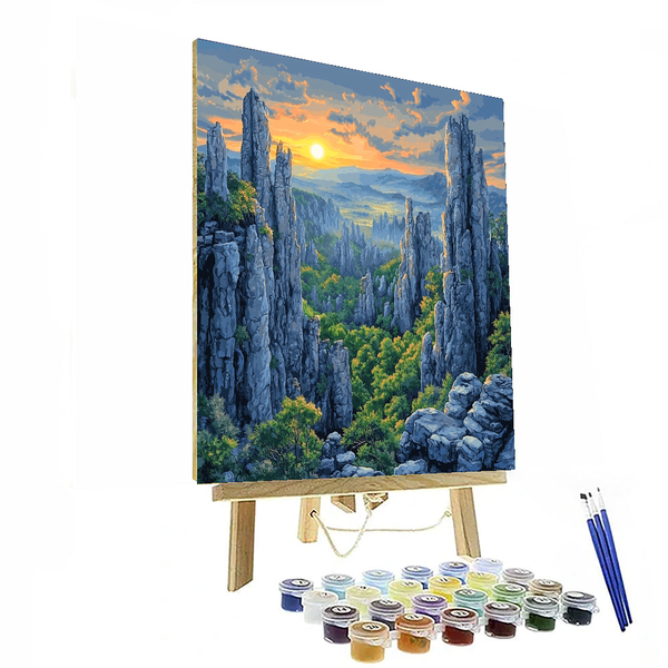 Stone Forest - DIY Painting By Numbers Kit