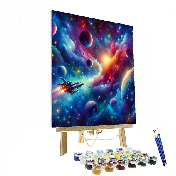 Adventure in Space - DIY Painting By Numbers Kit