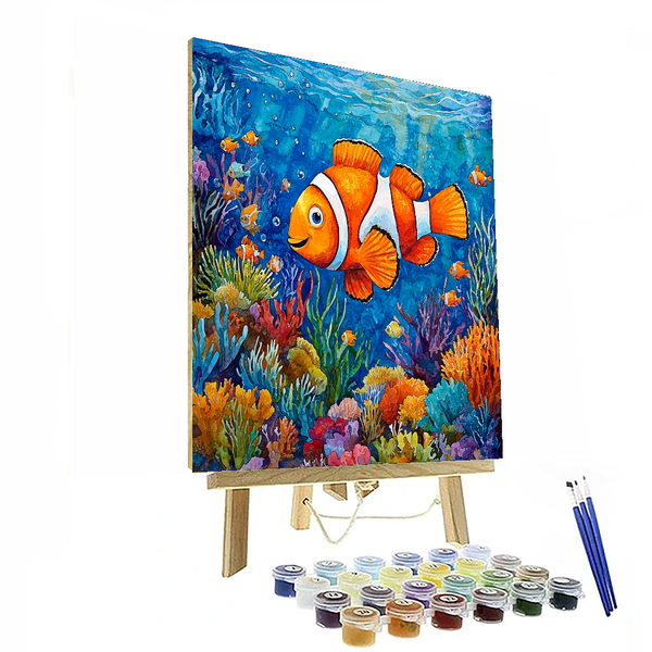 Nemo's Coral Reef Discovery - Malen nach Zahlen-Set zum Selbermachen, inspiriert von Disney