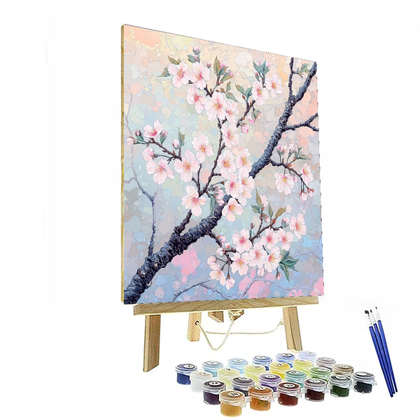 Katsushika Hokusai Inspired Cherry Blossom Dream - DIY Painting By Numbers Kit