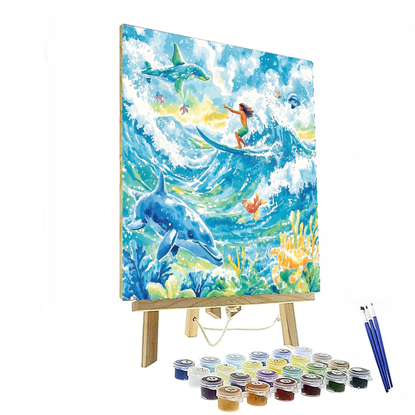 Maui's Ocean Adventure - Disney Inspired DIY Painting By Numbers Kit