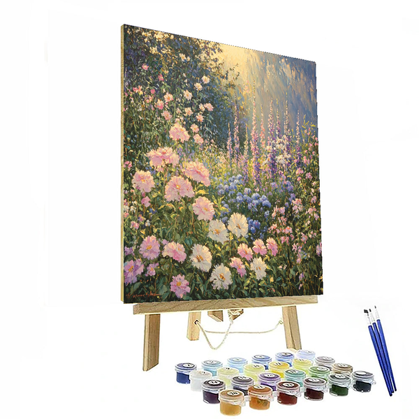 Verzauberte Blumen, inspiriert von Claude Monet – Malen nach Zahlen zum Selbermachen