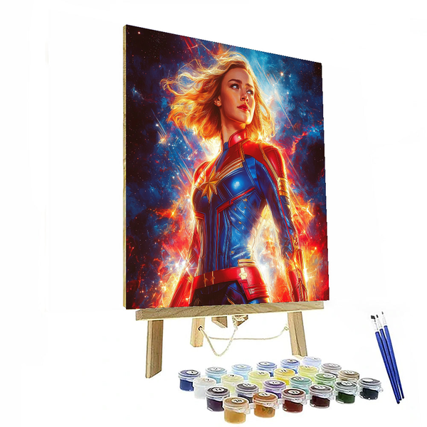 Brie Larson: Captaining Marvelous Empowerment - DIY Painting By Numbers Kit