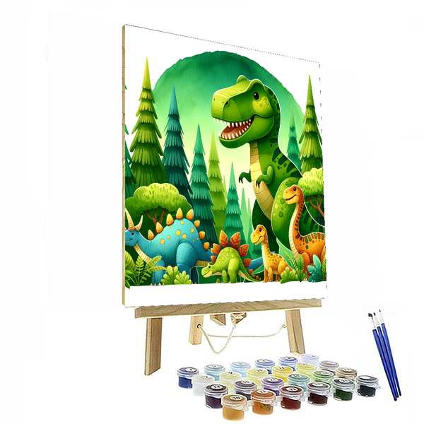 Dino Explorer Expedition - DIY Painting By Numbers Kit