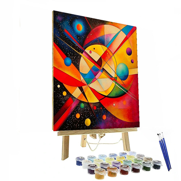 Wassily Kandinsky Inspired Colorful Cosmos - DIY Painting By Numbers Kit