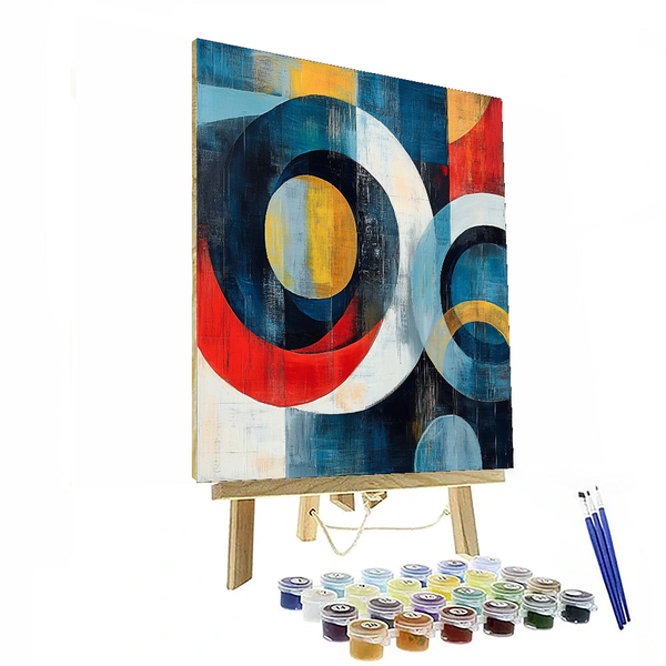 Kandinsky Inspired Reflections of Time - DIY Painting By Numbers Kit