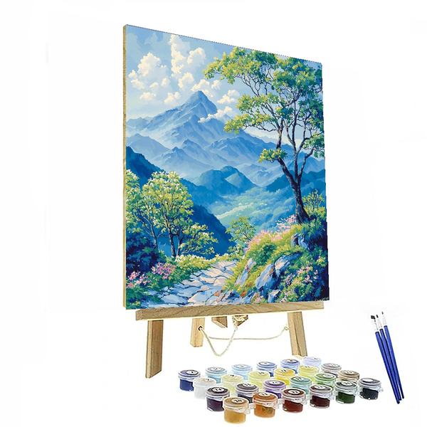 Katsushika Hokusai Inspired Hokusai's Mountain Serenity - DIY Painting By Numbers Kit