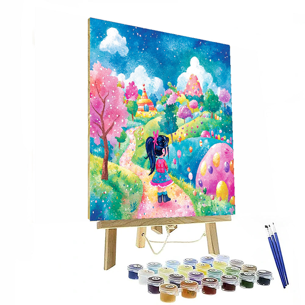 Vanellope's Candyland Adventure - Disney Inspired DIY Painting By Numbers Kit