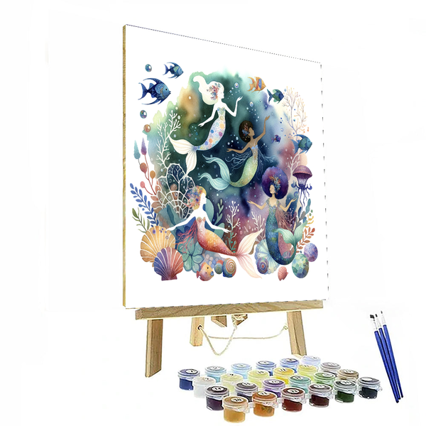 Enchanted Ocean Mermaids - DIY Painting By Numbers Kit