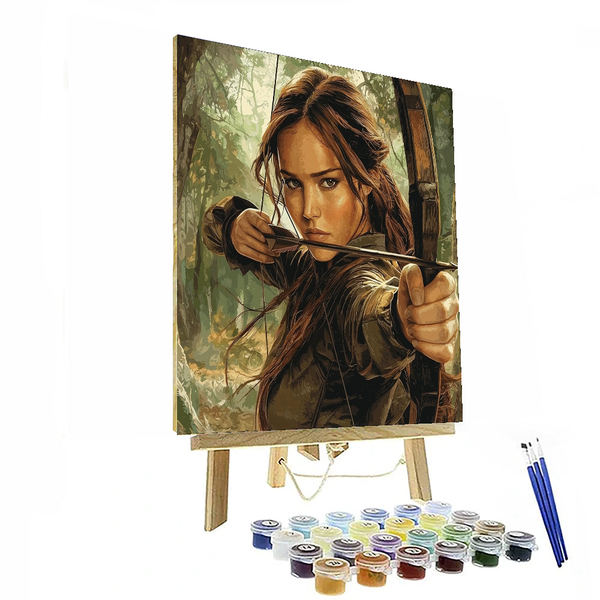 Jennifer Lawrence: Shooting Stars of Sagittarian Splendor - DIY Painting By Numbers Kit