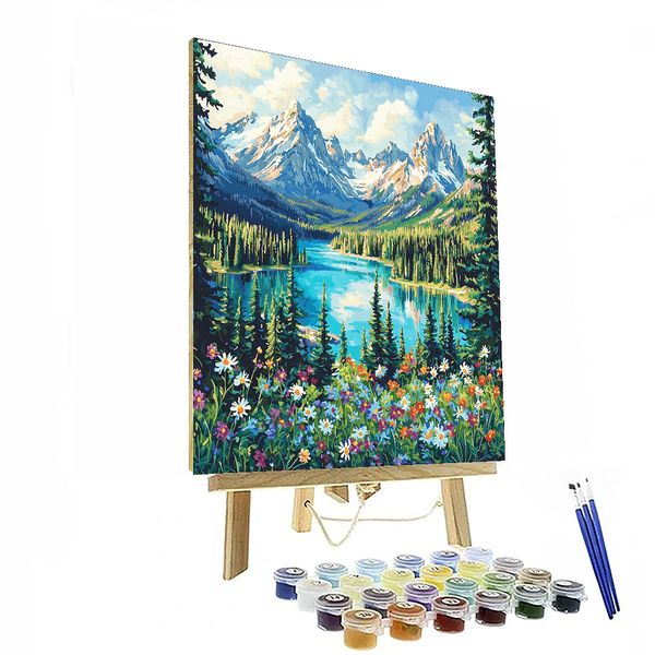 The Canadian Rockies - DIY Painting By Numbers Kit