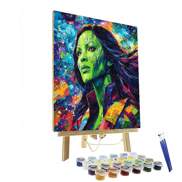 Zoe Saldana: The Galactic Empress of Versatility - DIY Painting By Numbers Kit