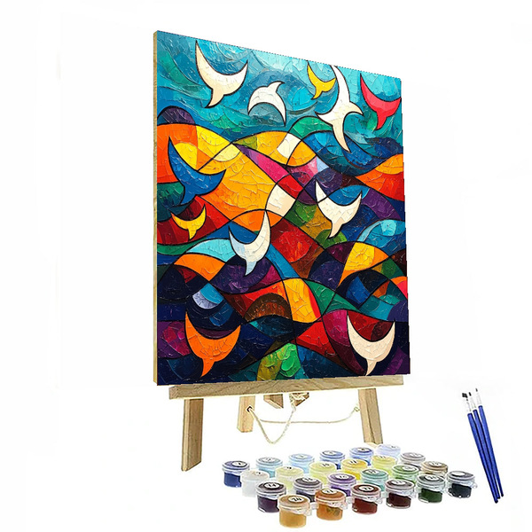 Pablo Picasso Inspired Picasso's Oceanic Odyssey - DIY Painting By Numbers Kit