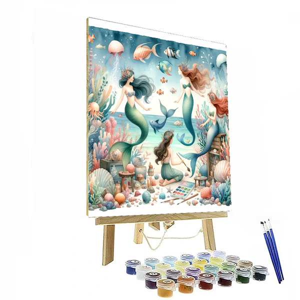 Enchanted Ocean Mermaid Cove - DIY Painting By Numbers Kit