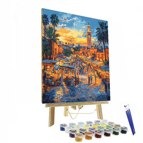 Djemaa el-Fna - DIY Painting By Numbers Kit