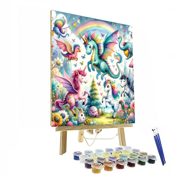 Fantasy Animal Friends - DIY Painting By Numbers Kit