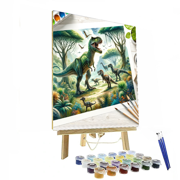 Jurassic Dino Adventure - DIY Painting By Numbers Kit