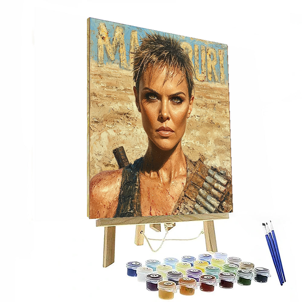 Charlize Theron: The Fierce Shieldmaiden of Transformation - DIY Painting By Numbers Kit