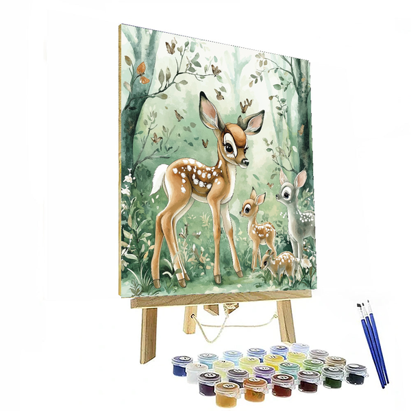 Bambi's Forest Friends Decor - Disney Inspired DIY Painting By Numbers Kit