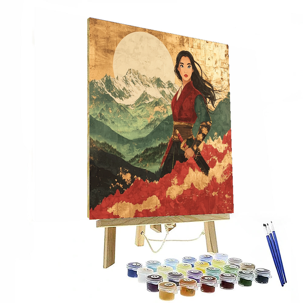 Mulan's Legacy of Honor - Disney Inspired DIY Painting By Numbers Kit