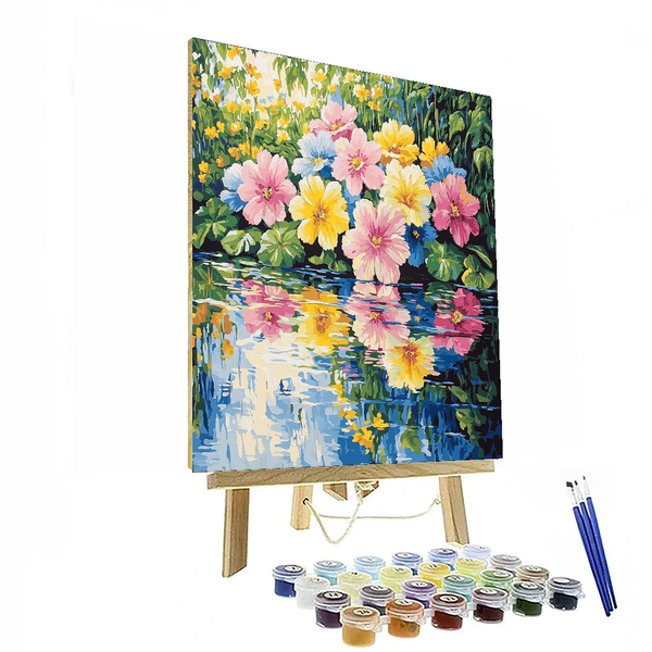 Von Claude Monet inspirierter Garten der Ruhe – Malen nach Zahlen-Set zum Selbermachen